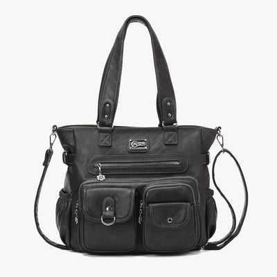Women Large Underarm Tote Multiple Pockets Two Use Crossbody Bag