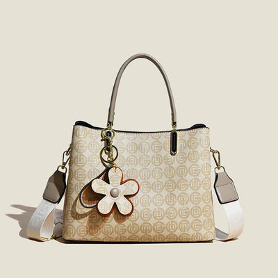 Retro Women Top Handle Bag Fancy Pattern Crossbody Purse