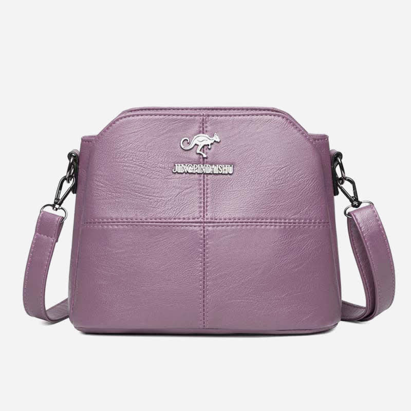 Multi-Compartment Small Casual Faux Leather Crossbody Bag Handbag