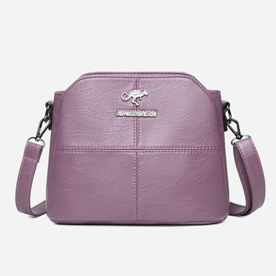 Multi-Compartment Small Casual Faux Leather Crossbody Bag Handbag