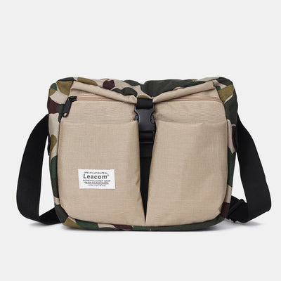 Water Resistant Tactical Shoulder Bag for Men Lightweight Nylon Crossbody Bag