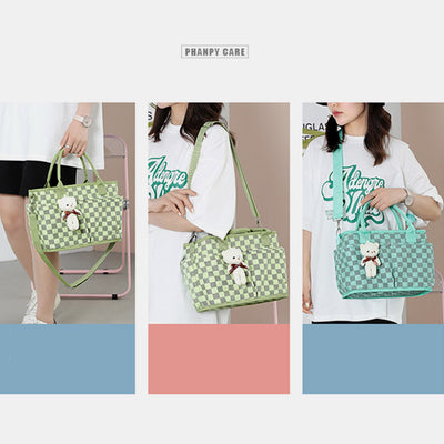 Diaper Tote Bag Mommy Bag for Hospital Maternity Baby with Stroller Straps