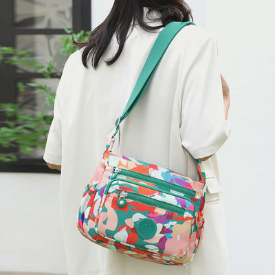 Nylon Crossbody Bag For Women Printing Multi Color Durable Bag