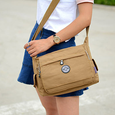 Large Capacity Waterproof Nylon Crossbody Bag