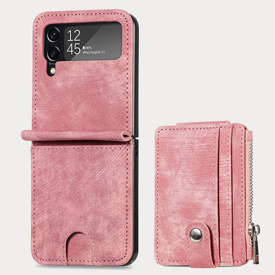Phone Case For Z Flip 6 / Z Flip 5 2-In-1 Detachable Samll Wallet