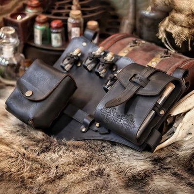Waist Bag For Women Outdoor Camping Costume Leather Hip Bag