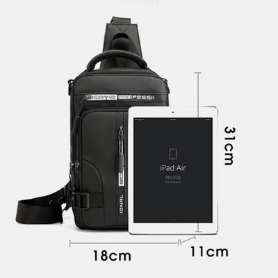 Sling Chest Bag for Men Backpack Casual Daypack with Crossbody Strap