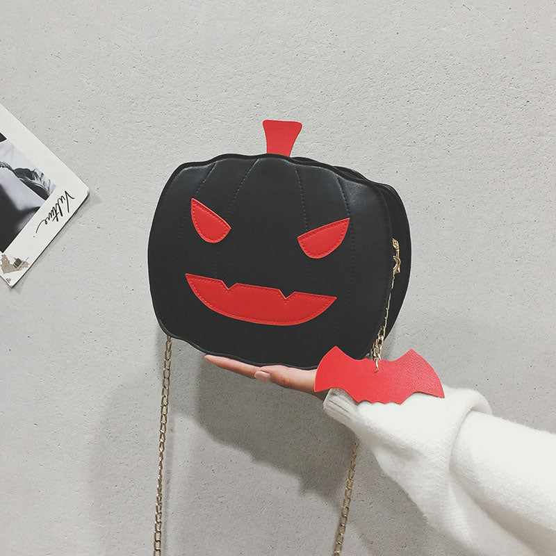 Halloween Pumpkin Chain Crossbody Bag