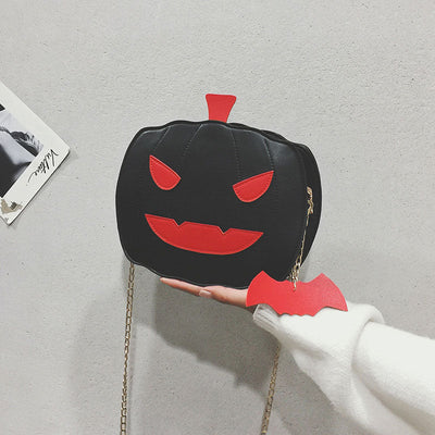Halloween Pumpkin Chain Crossbody Bag