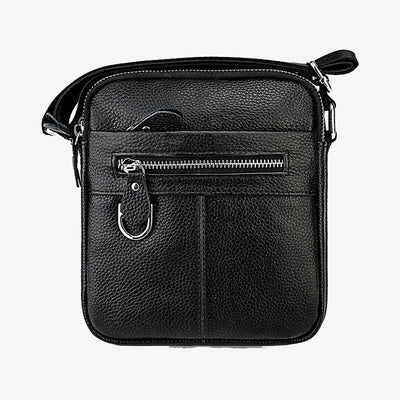 Crossbody Man Purse Minimalist Genuine Leather Single Shoulder Bag