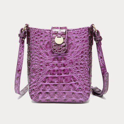 Crossbody Bag For Women Retro Crocodile Pattern Phone Bag