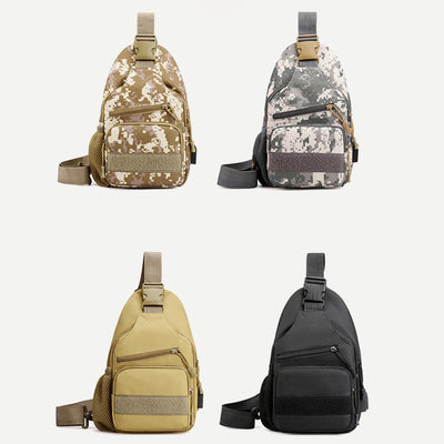 Sling Bag For Men Canvas Casual Sports Large Chest Bag