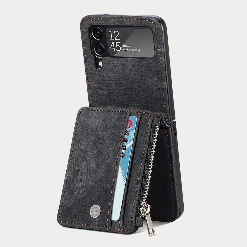 Phone Case For Z Flip 6 / Z Flip 5 2-In-1 Detachable Samll Wallet
