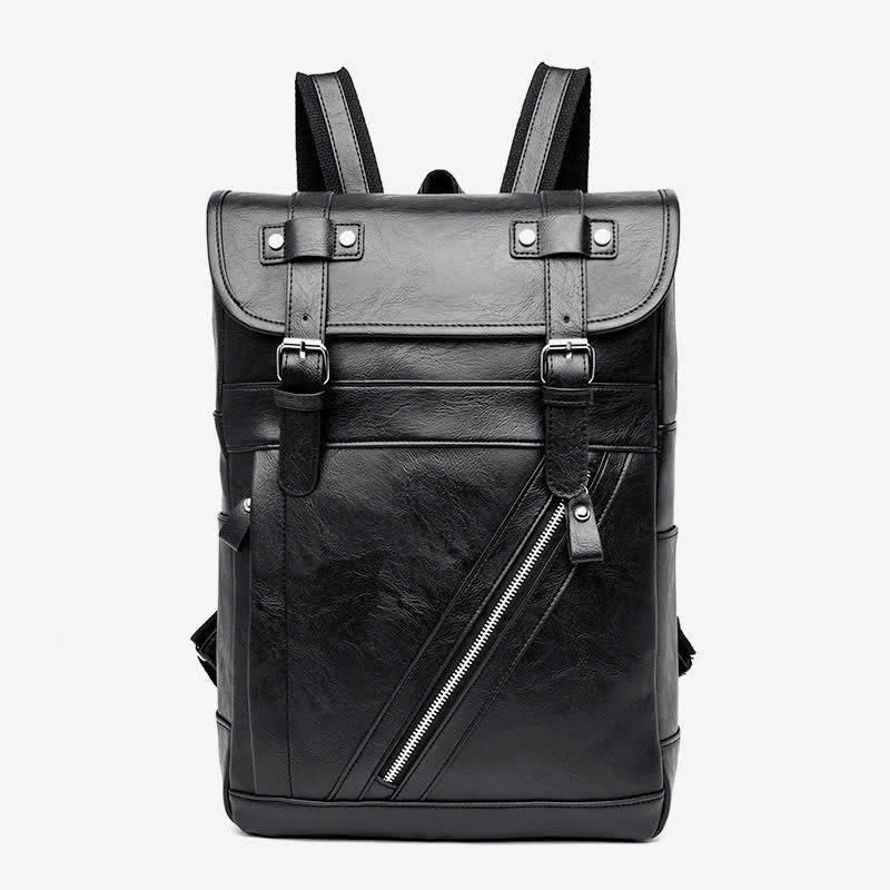 Laptop Backpack for Men Computer Leather Backpack Purses College Travel Daypack
