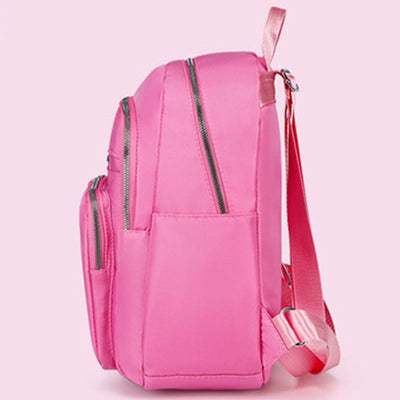 Backpack For Daily Use Simple Solid Color Casual Oxford Daypack