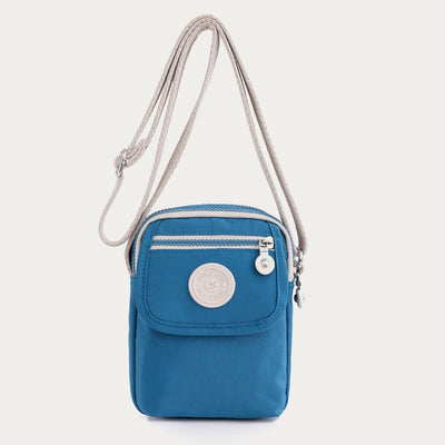 Mini Corssbody Bag Waterproof Nylon Solid Color Simple Shopping Bag