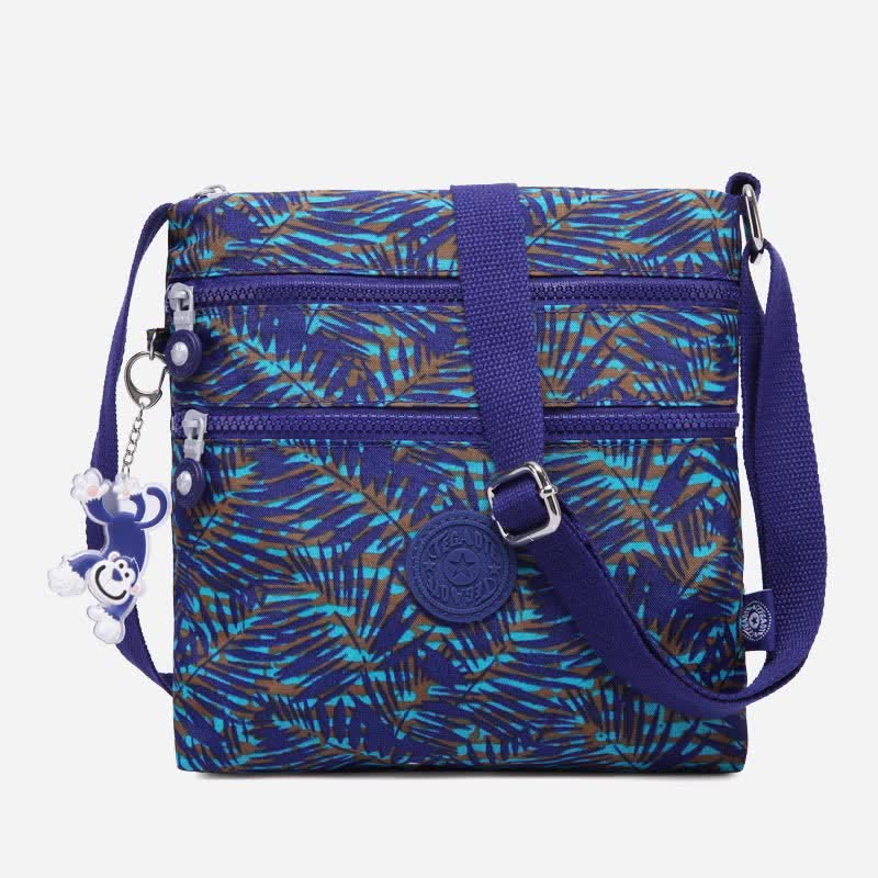 Lightweight Triple Zip Small Crossbody Bag Shoulder Bag for Women