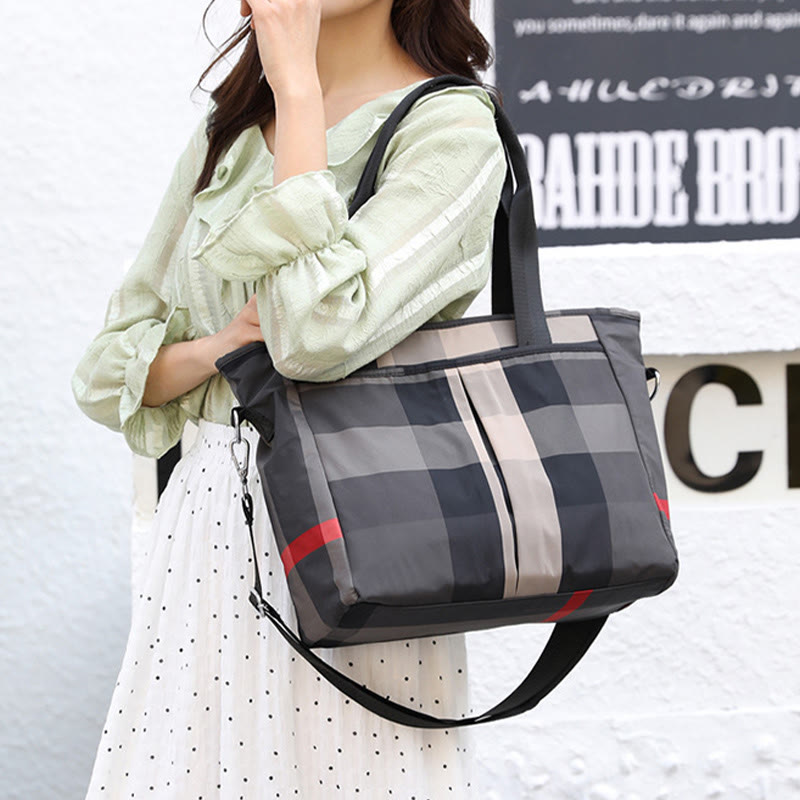 Lightweight Nylon Tote Ethnic Waterproof Shoulder Purse For Women