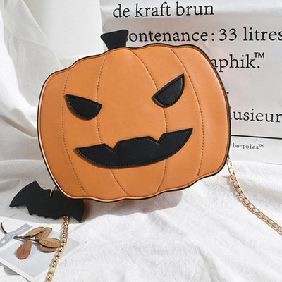 Halloween Pumpkin Chain Crossbody Bag
