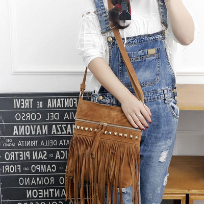 Fashion Large Capacity Tassel Crossbody Bag