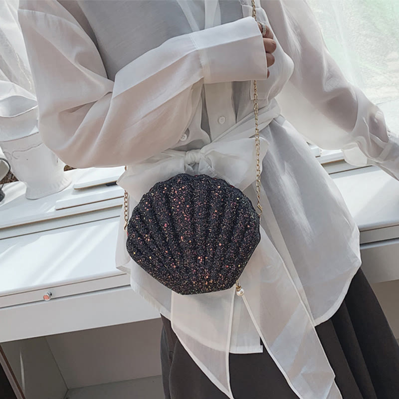 Crossbody Bag For Women Sequin Mini Shell Accessories Bag