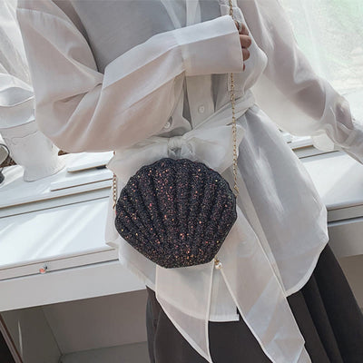 Crossbody Bag For Women Sequin Mini Shell Accessories Bag