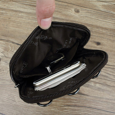 Messenger Bag For Men Mini Ultra Thin Leather Shoulder Bag