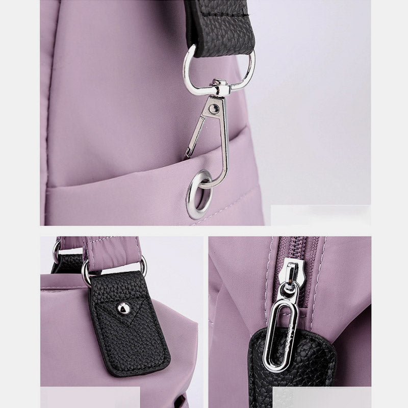 Women's Nylon Shoulder Bag LIghtweight Waterproof Tote Casual Work Bag Purse