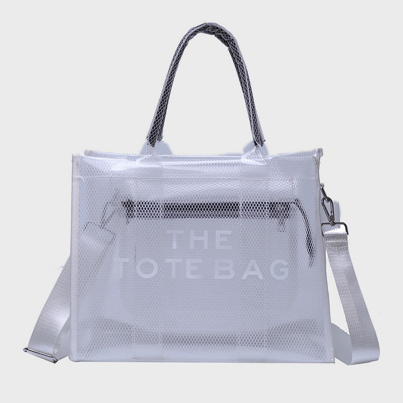 Tote Bag For Women Large Capacity Transparent PVC Crossbody Beach Bag