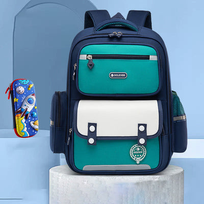 Backpack For Kids Spine Protection Breathable Large Rolling Schoolbag
