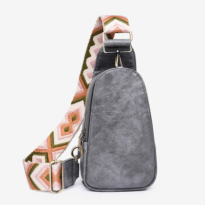 Sling Bag For Women Lightweight Wide Straps Leather Shopping Bag