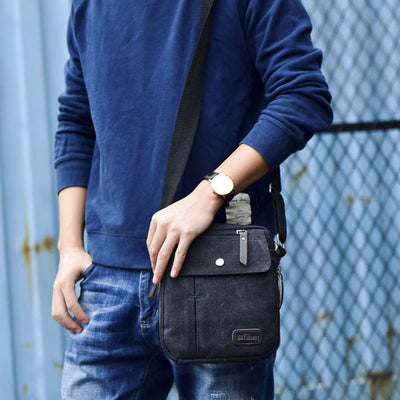 Multifunctional Waterproof Canvas Crossbody Bag