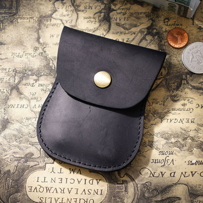 Genuine Leather Coin Purse Pouch Change Purse for Women Men