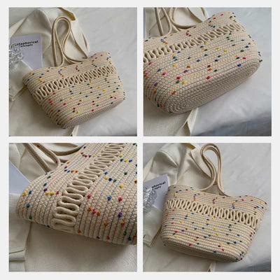 Tote Bag for Women Large Capacity Straw Beach Shoulder Bag