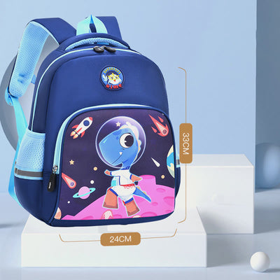 Backpack For Kids Cartoon Character Printing Lightweight Oxford Schoolbag