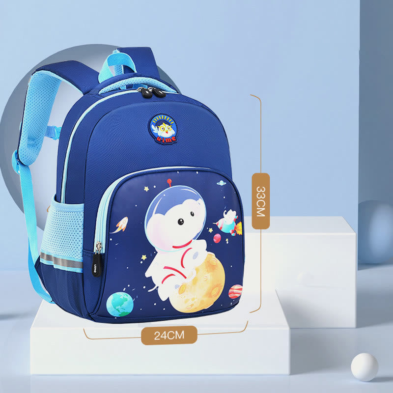 Backpack For Kids Cartoon Character Printing Lightweight Oxford Schoolbag