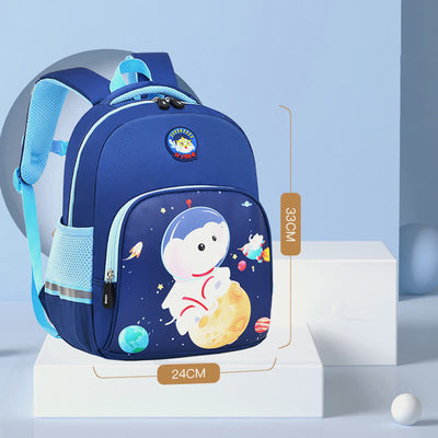 Backpack For Kids Cartoon Character Printing Lightweight Oxford Schoolbag