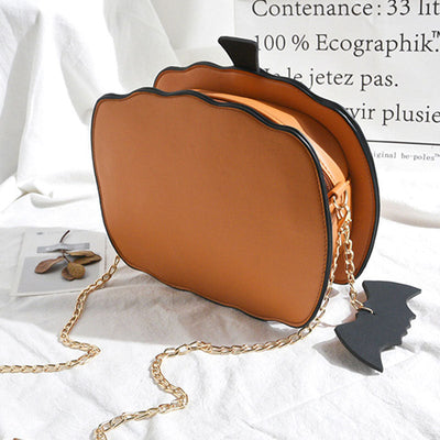 Halloween Pumpkin Chain Crossbody Bag