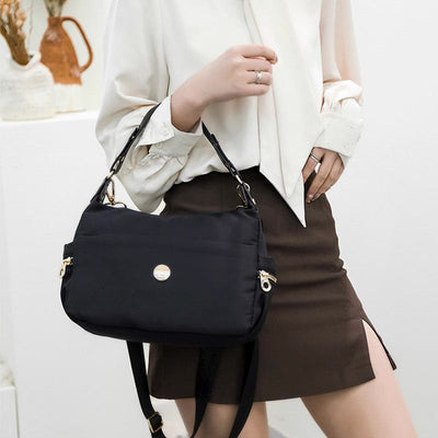 Crossbody Bag for Women Pink Lightweight Multi-Pocket Casual Shopping Handbag