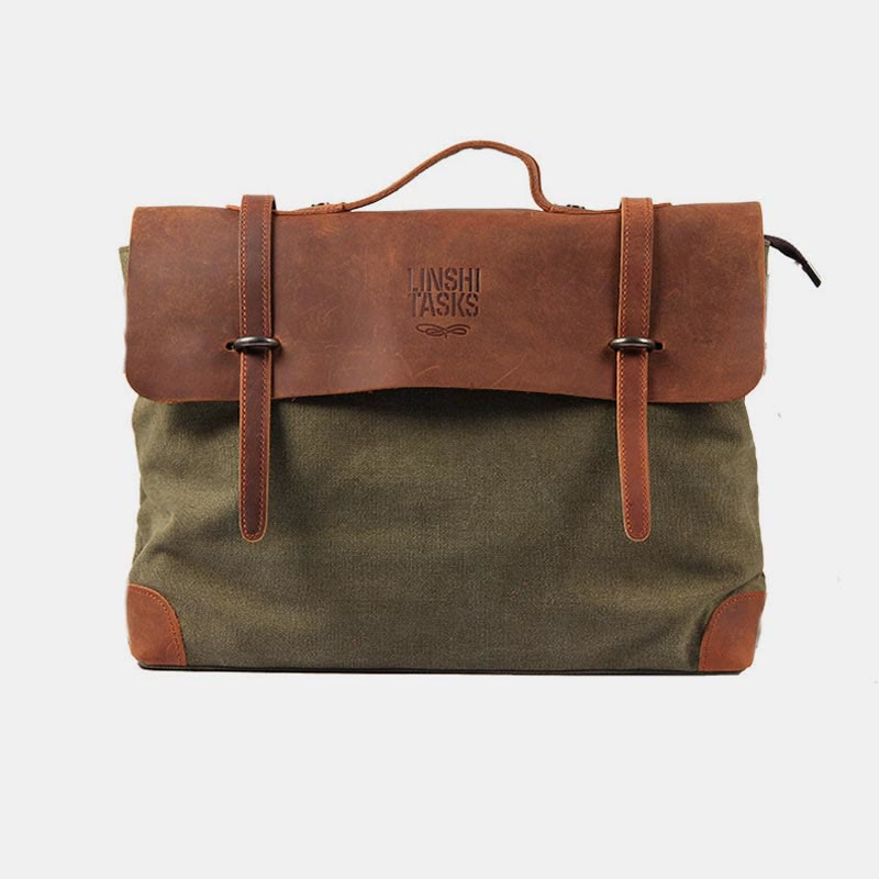 Messenger Bag For Men Canvas Casual Vintage Document Crossbody Handbag