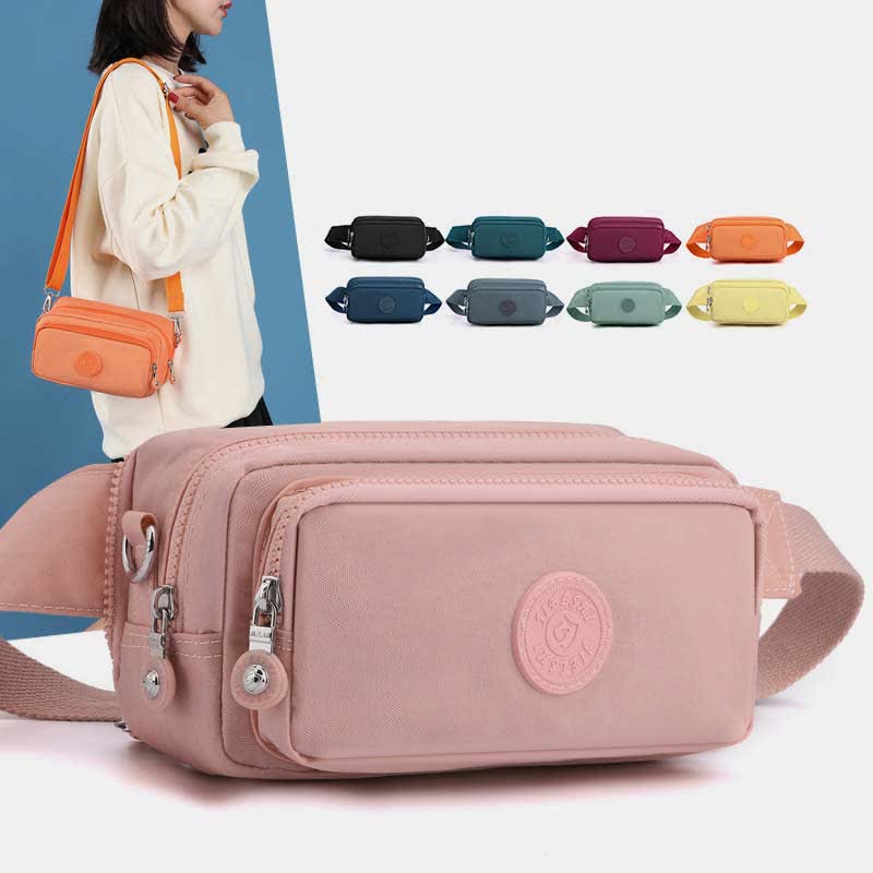 Lightweight Waterproof Waist Bag for Women with Crossbody Strap