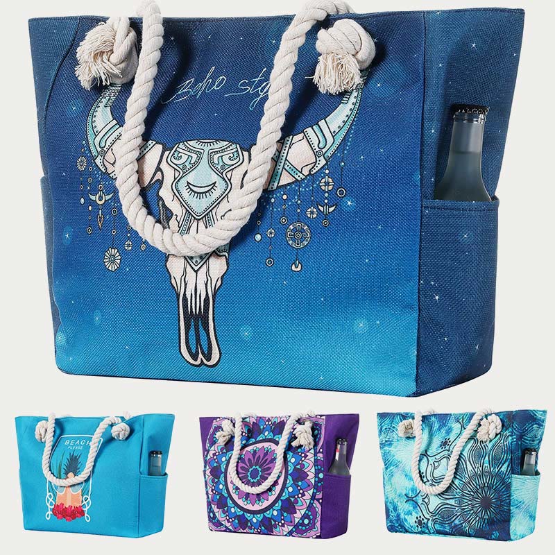 Tote For Daily Use Beach Travel Multi Function Canvas Bag