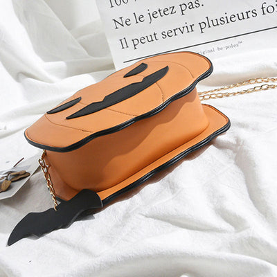 Halloween Pumpkin Chain Crossbody Bag