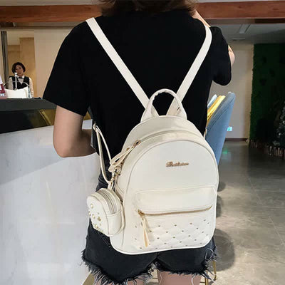 Women's Mini Backpack Fashion Travel Backpack Purses with Small Pouch