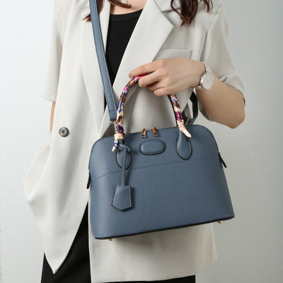 Top-Handle Bag For Women Vintage Thin Silk Scarf Handle