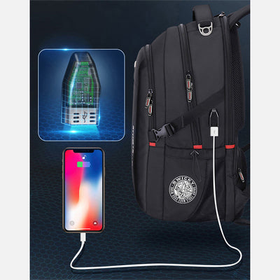 Classic Business Backpack For Men Large Travel Laptop Bag