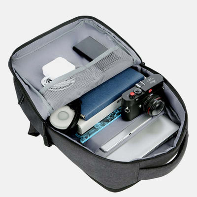 Large Capacity Lightweight Waterproof Expandable Business Backpack With USB Charging Port