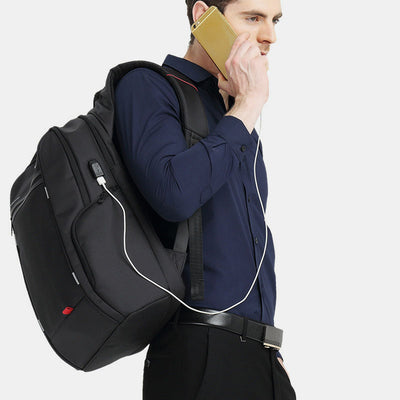 Extra Large Laptop Backpack College Business Computer Backpack with USB Charging Port