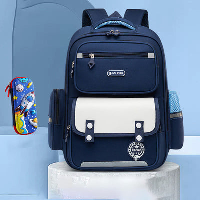 Backpack For Kids Spine Protection Breathable Large Rolling Schoolbag