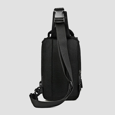 Waterproof Large Capacity Multi-Carry Sling Bag With USB Charging Port